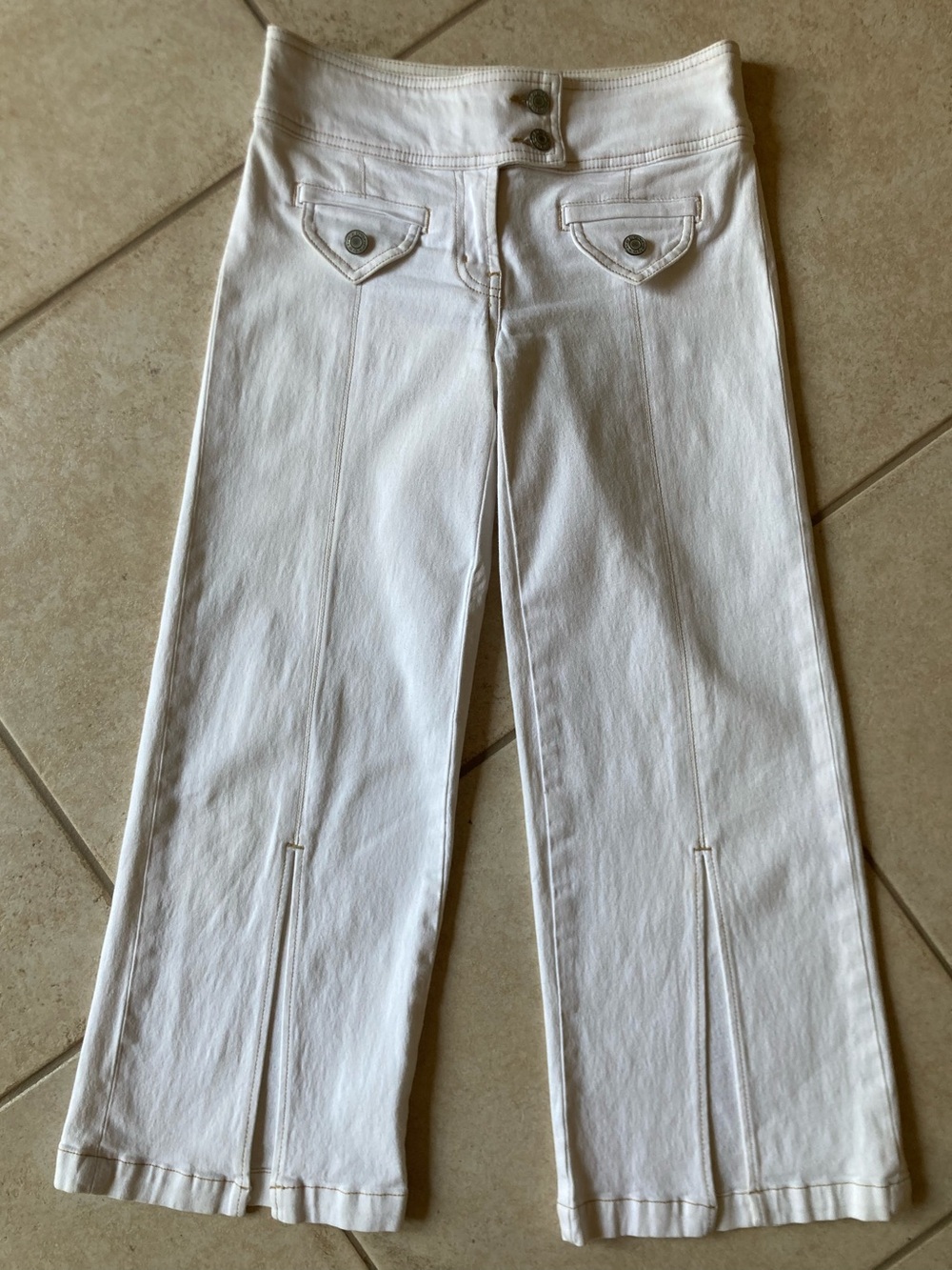Women's White Wide-Leg Pants